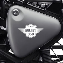 Burning Skull Sticker Compatible for Royal Enfield Bullet