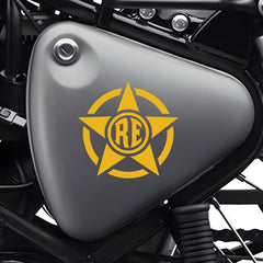 Royal Enfield RE Target Scope Logo Sticker for Bike Tank, Side Panel & Helmet