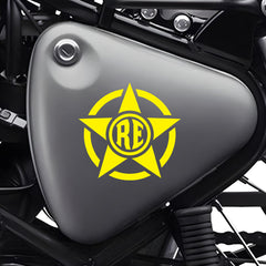 Royal Enfield RE Target Scope Logo Sticker for Bike Tank, Side Panel & Helmet