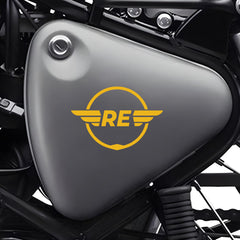 Royal Enfield RE Heritage Star Logo Sticker for Bike Tank, Side Panel & Helmet