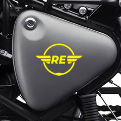 Royal Enfield RE Heritage Star Logo Sticker for Bike Tank, Side Panel & Helmet