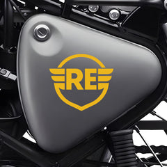 Royal Enfield RE Wings Logo Sticker for Bike Tank, Side Panel & Helmet