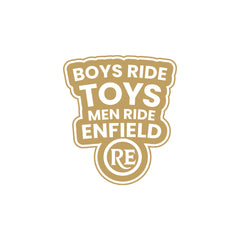 Bold Royal Enfield Nameplate Sticker