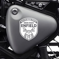 Royal Enfield RE Heritage Star Logo Sticker – Vintage Bike Tank & Side Panel Decal