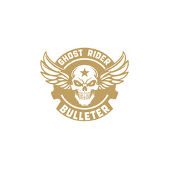 Flaming Skull Bulleteer Sticker for Royal Enfield Bullet Tank & Helmet