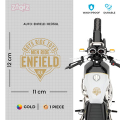 Durable Royal Enfield Shield Sticker