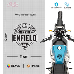 Durable Royal Enfield Shield Sticker