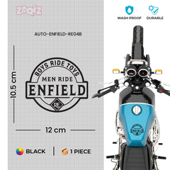 Vintage Royal Enfield Bike Sticker