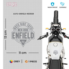 Durable Royal Enfield Shield Sticker