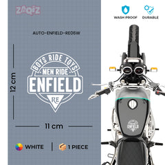 Durable Royal Enfield Shield Sticker