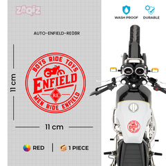 Stylish Royal Enfield Bike Emblem Decal