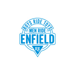 Durable Royal Enfield Shield Sticker
