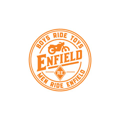 Stylish Royal Enfield Bike Emblem Decal