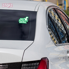 Compact Wildlife Conservation Decal