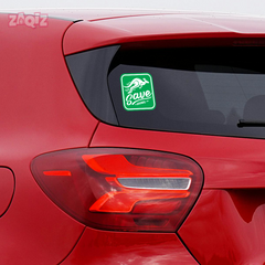 Save Animals Awareness Decal for Cars