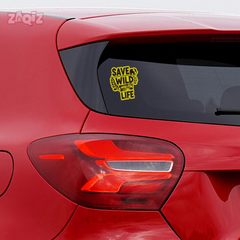 Zaqiz Save Animals and Wildlife Stickers – Awareness Stickers for Everyone