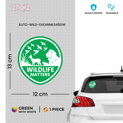 Zaqiz Save Wildlife Stickers – Protect Animals, Birds, and Nature Together