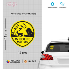 Zaqiz Save Wildlife Stickers – Protect Animals, Birds, and Nature Together