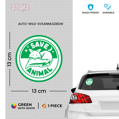 Durable Wildlife Protection Emblem Sticker