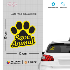 Wildlife Care Advocate Sticker for Road Safety