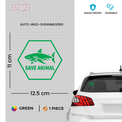 Wildlife Protection Car Window Decal