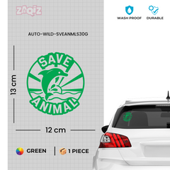 Save Animals Campaign Vehicle Decal