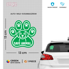 Support Wildlife Safety Sticker for Cars