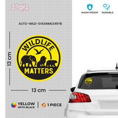 Zaqiz Save Wildlife Stickers – Protect Animals, Birds, and Nature with Awareness Designs