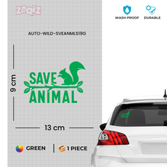 Compact Wildlife Conservation Decal