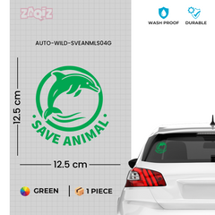 Save Animals Emblem for Road Safety