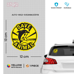 Save Animals Campaign Vehicle Decal