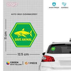 Wildlife Protection Car Window Decal