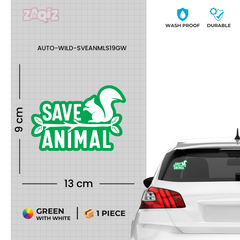 Compact Wildlife Conservation Decal