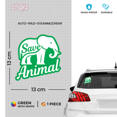 Support Endangered Animals Sticker for Cars
