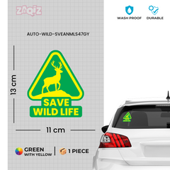 Zaqiz Green Nature Stickers – Save Wildlife and Protect the Balance of Earth