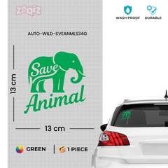 Support Endangered Animals Sticker for Cars
