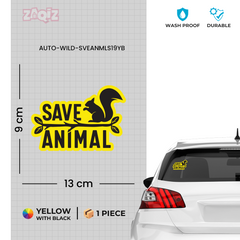 Compact Wildlife Conservation Decal