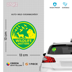 Zaqiz Save Wildlife Stickers – Protect Animals, Birds, and Nature Together