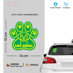 Support Wildlife Safety Sticker for Cars