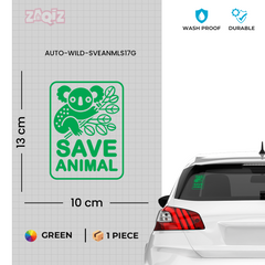 Bold Design Save Animals Emblem