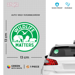 Zaqiz Save Wildlife Stickers – Protect Animals, Birds, and Nature with Awareness Designs