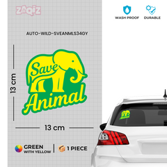 Support Endangered Animals Sticker for Cars