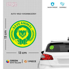 Wildlife Preservation Car Decal