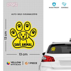 Support Wildlife Safety Sticker for Cars