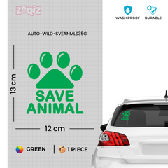Save Wildlife Vehicle Awareness Tag
