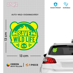 Zaqiz Eco Conservation Stickers – Protect Wildlife and Keep the Planet Alive