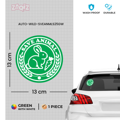 Help Protect Animals Vehicle Safety Tag