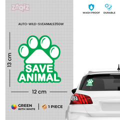 Save Wildlife Vehicle Awareness Tag