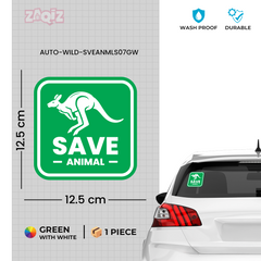 Bold Save Animals Shield for Vehicles
