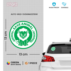 Wildlife Preservation Car Decal